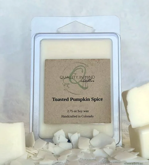 Toasted Pumpkin Spice Wax Melt in packaging